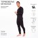 Male thermal underwear (jumper, pants), black color, size 46