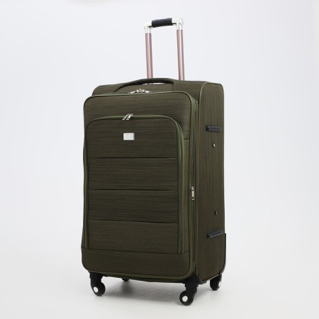 Big suitcase 28 ", lightning department, code castle, 4 wheels, outer pocket, khaki color
