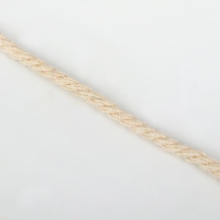 Thread for weaving, cotton, d = 2.5 mm, 10 ± 0.5 m, beige color-3