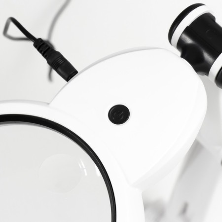 Lupa lamp for LEDX18 creativity from 3AAA, USB white 24.5x22 cm-8