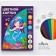 Cardboard color A4, 16 sheets, 8 colors, in the Mermaid folder, non -220 g/m2