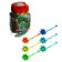 Velcro "Bulava" Dino, Mix colors, in a bank