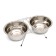 A set of 2 bowls on a stand, 2 x 1.5 l