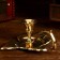 Leonardo candlestick brass 16x16x7 cm