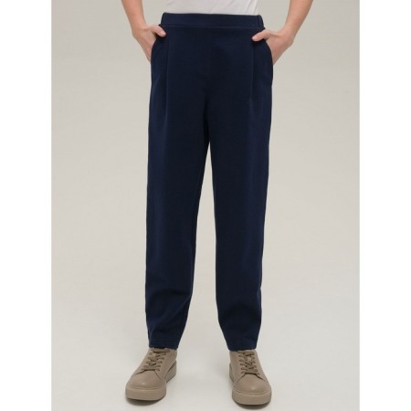 Pants for girls, height 134 cm, dark blue color-3