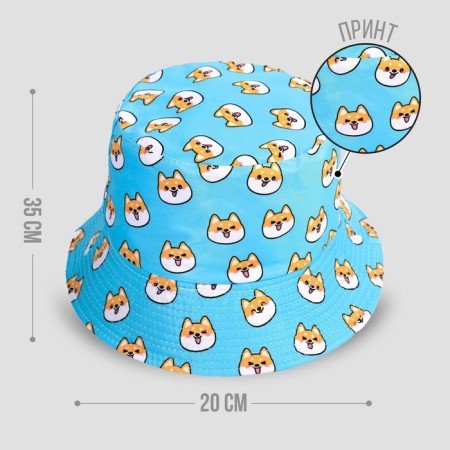 Panama "Corgi", blue color-4