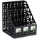 Capital, vertical, 6 departments, black