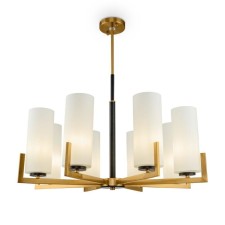 Люстра Maytoni MOD089PL-08BS, 8хE27, 40Вт, 76х76х75,9 см, цвет чёрный и латунь