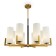 Maytoni Mod089PL-08BS, 8HE27, 40W, 76x76x75.9 cm, black color and brass