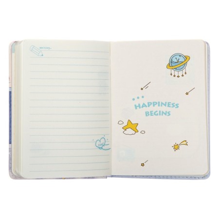 Gift notebook, A6, 100 sheets, a colored block, with a curly knife on a magnet, "anime", mix-8