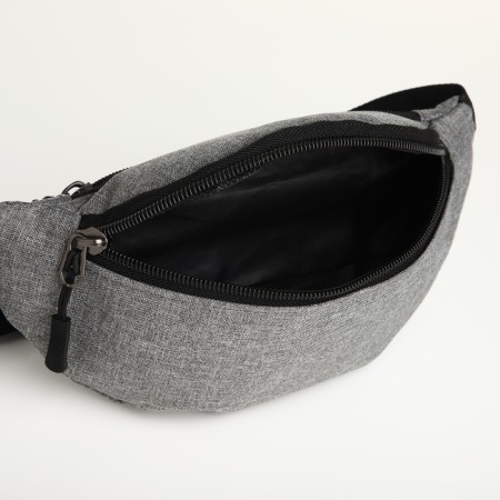 Waist bag, 23*8*11 cm, lightning department, 2 n/pocket, gray-5