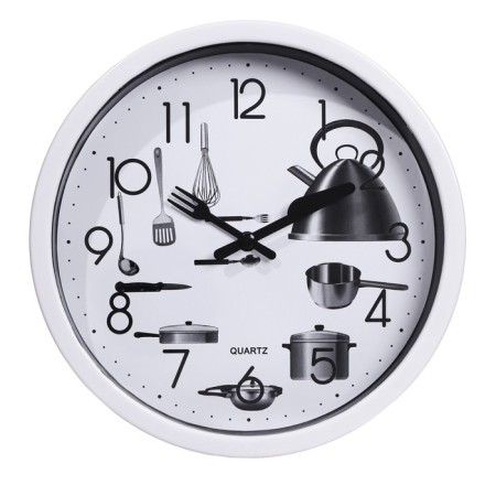 Wall clock, series: kitchen, "kitchen appliances", smooth move, D-20 cm-2