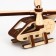 Wooden designer. Cross model "Helicopter" 14 parts