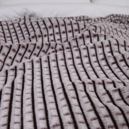 Plaid was valid "cubes", size 240x260 cm, burgundy color-3