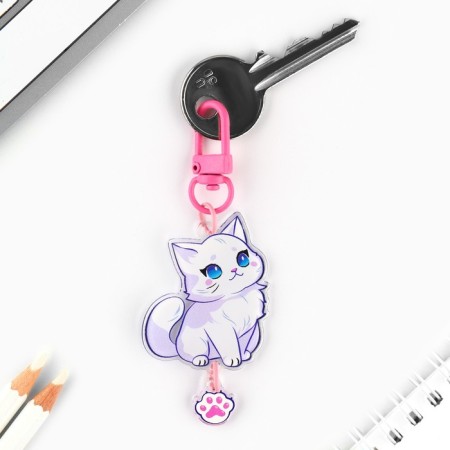 Key keychain children's "cat", 3.5 x 10 cm-2