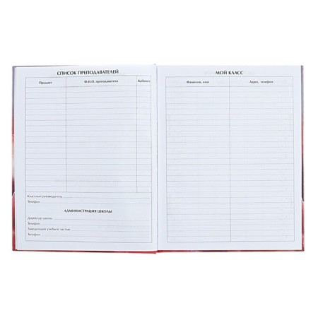 Diary for grades 5-11 "kittens in the clouds", hard cover, holography, 48 sheets-4