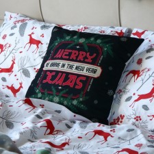 Pillow Ethel Merry XMAS 40x40 cm, 100% p/e, velor