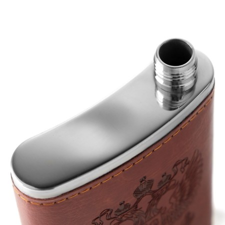 Coat of Emblem, stainless steel, gift, army, 120 ml, 4 oz.-2