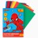 Cardboard color, A4, 8 sheets, 8 colors, non-unilateral, in folder, 220 g/m², Spider-Man