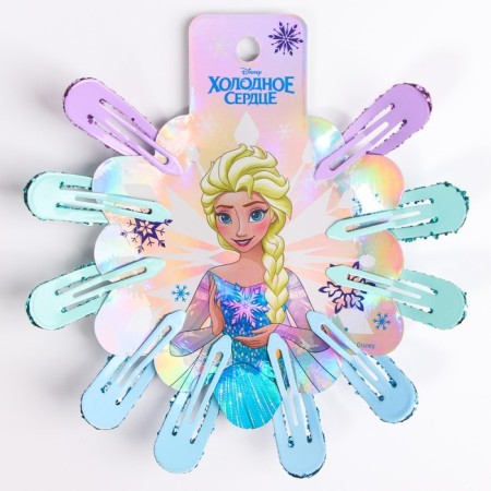Hair hair clip, 10 pieces, cold heart-1