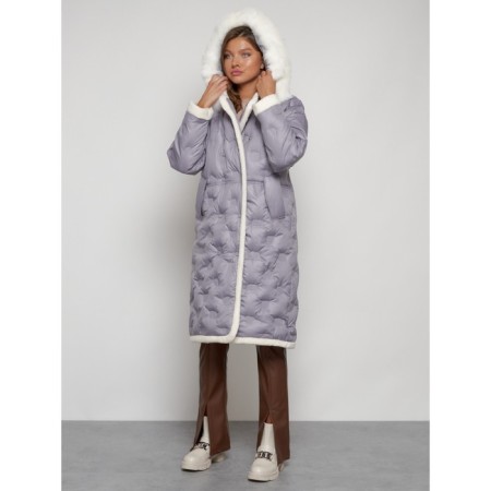 Coat insulated winter female, size 52, color gray-4