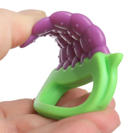 Silicone teether "grapes", baby-3