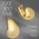 Earrings plastic "drop" Faith, color gold