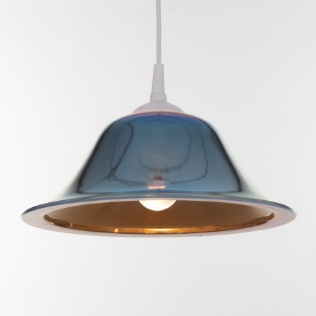 Lamp Bayerlux Elvira 1he27 White/Blue Rainbow 30x30x12cm-2