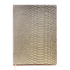 Diary Leduced A6+, 160 sheets of Escalada, soft cover of artificial leather, foil embossing, liesse, cream block 70g/m2, gold