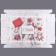 Folding box "red with white", 31.2 x 25.6 x 16.1 cm