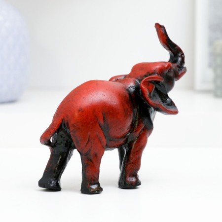 Figure "Elephant" red, 13x5x14cm-5
