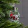 Christmas ball "Berries", batteries, 1 LED, glow warm white