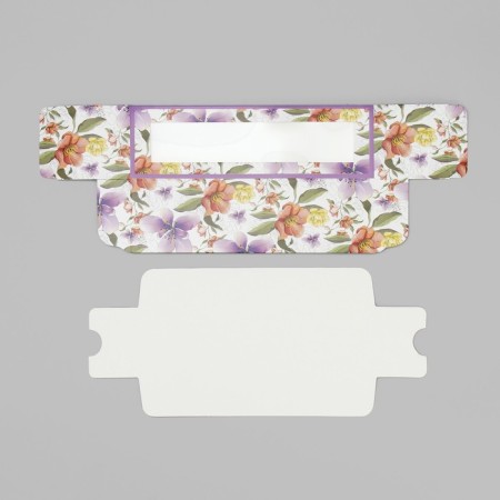 Box for Makarun, confectionery packaging "Botanika Lilac flowers" 18 x 5.5 x 5.5 cm-6
