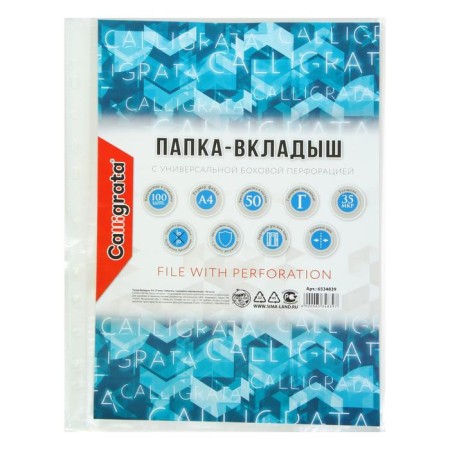 A4, 35 μm, calligrata, glossy, vertical, 100 pieces-2
