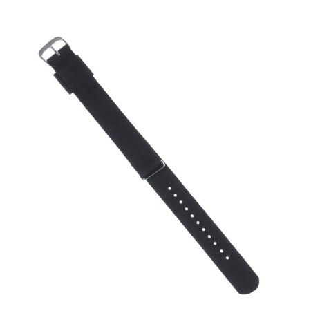 20 mm watch strap, textiles, black-1