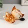 Souvenir Polystone Lac "cat plays with a computer mouse" 12x8.5x6.8 cm
