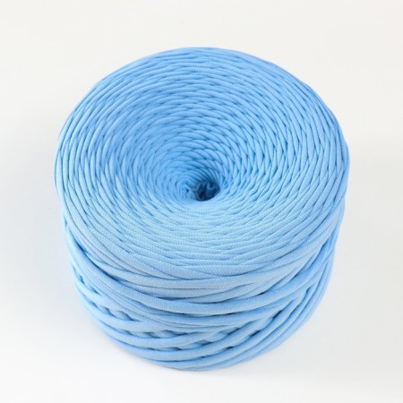 Knitted yarn, width 7-9 mm, 100m/295 gr ± 10% (43/1-light gray-blue)-1