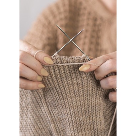 Knitting needles, straight lines, d = 3 mm, 35 cm, 2 pcs-5