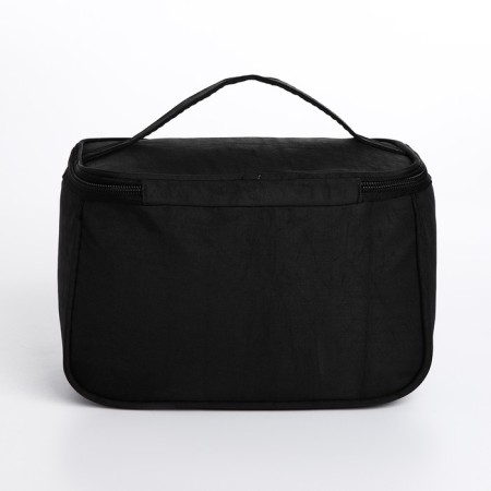 Cosmetic bag with lightning, black color-1