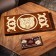 Handmade backgammon "Bear", 60x30 cm, with a chess field, a walnut array, Armenia