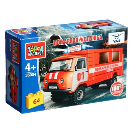 Designer "UAZ-3909 Fire Service", 64 parts-1