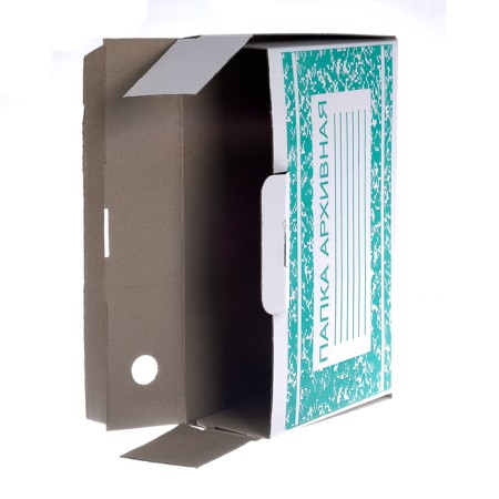 Archive box with A4 Calligrata valve, 75 mm, microhofrocardon, up to 700 sheets, white-3