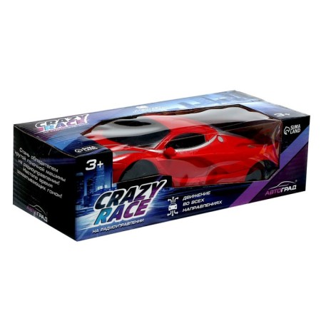 Radio -controlled machine "Sports", works on batteries, the color of the red-6