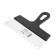 Rolling spatula, 250 mm, tooth 10 mm, stainless steel