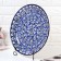 Largan Rishtan ceramics "Flowers", 36 cm, blue
