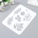 Stencil plastic "Different leaves" 16x22 cm