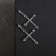 Earrings with rhinestones “crosses” inserts, white color in silver