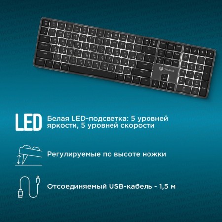 Keadlid K953x Mechanical Black/Gray USB Multimedia Led (1901086)-3