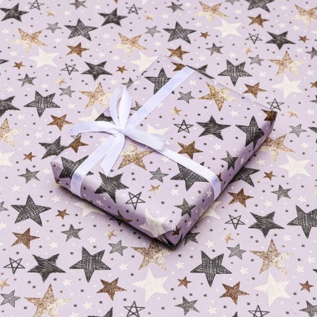 Packaging paper, craft "Stars", 70 x 100 cm, 1 sheet-6