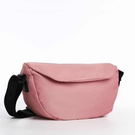 Youth bag with a zipper, pink color-3